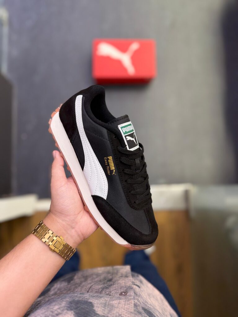 First Copy Puma Easy Rider Black White (5)