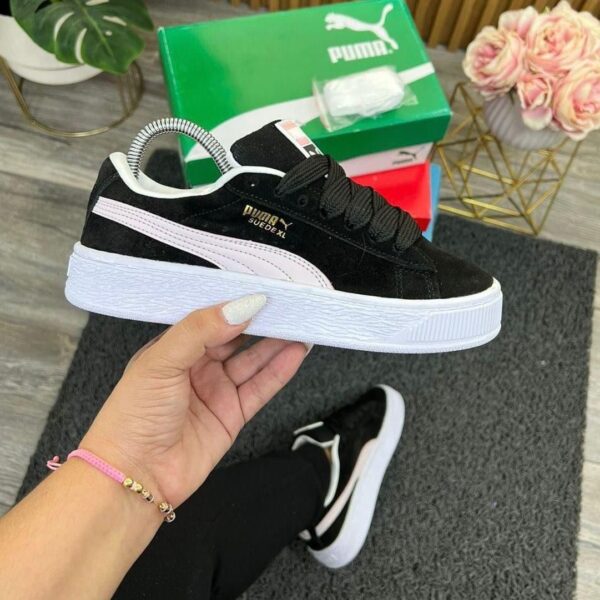 First Copy Puma Suede Classic XL Black White - Image 7