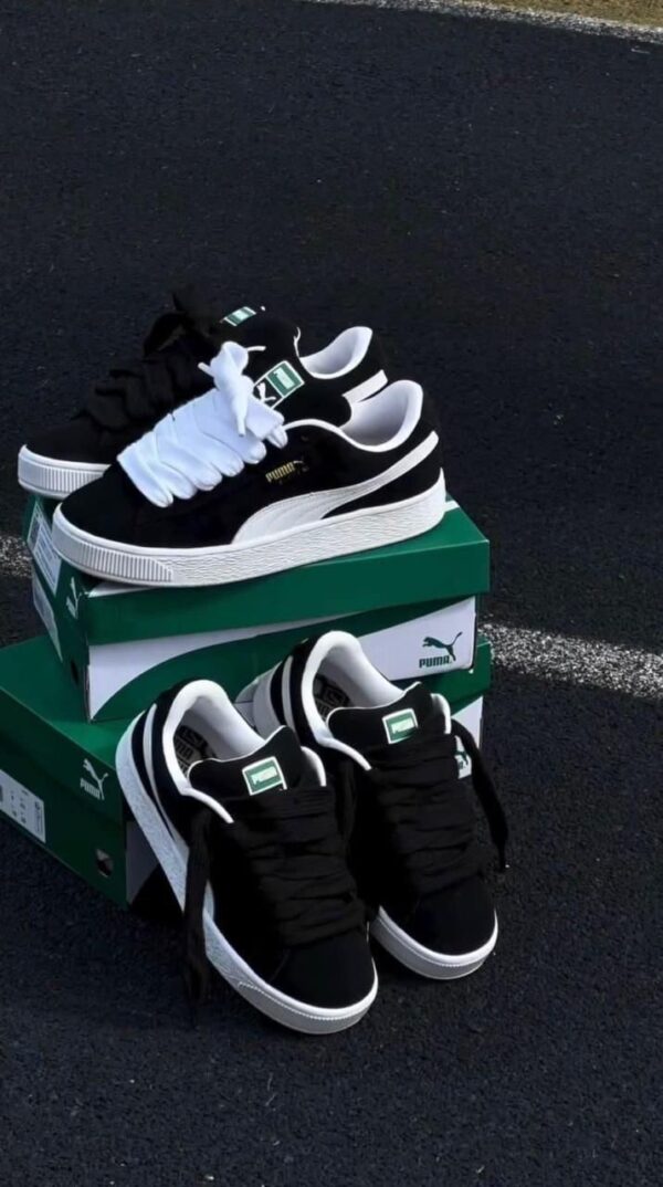 First Copy Puma Suede Classic XL Black White - Image 6