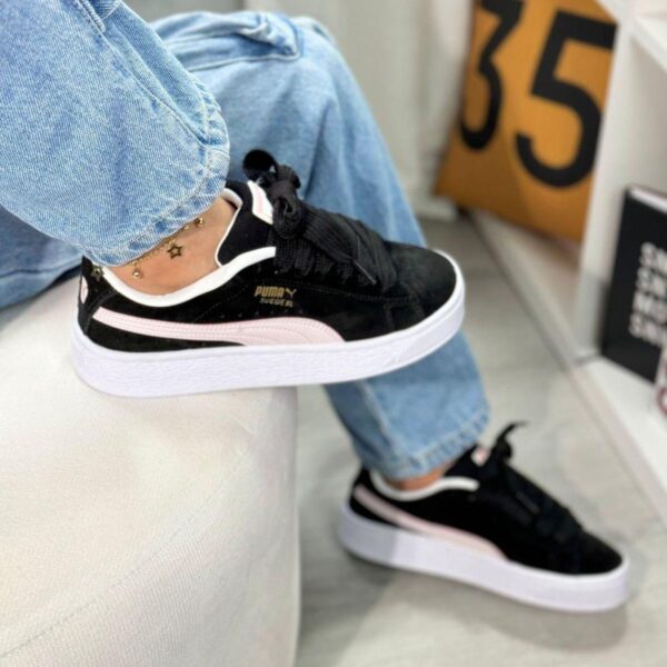 First Copy Puma Suede Classic XL Black White - Image 5