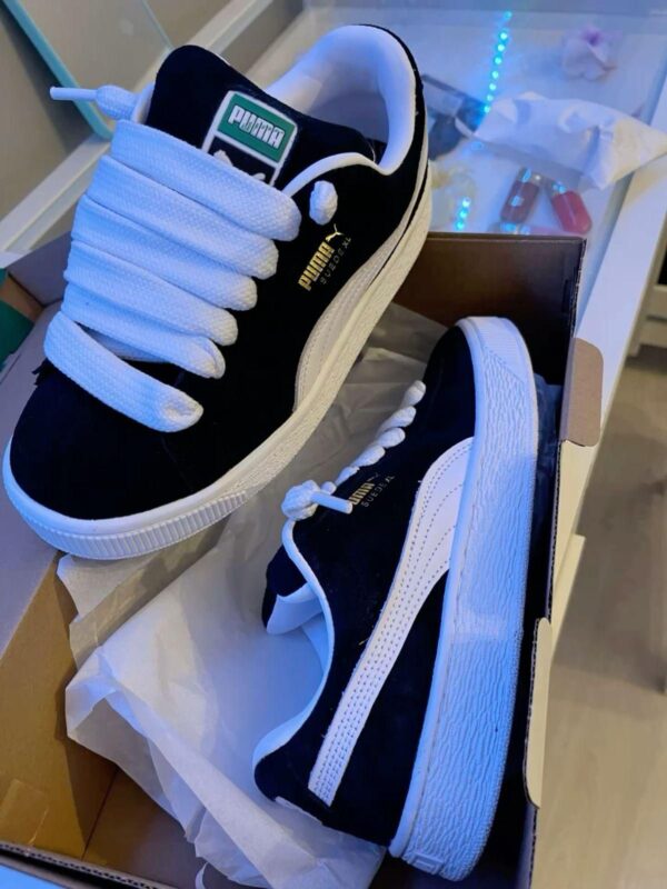 First Copy Puma Suede Classic XL Black White - Image 4