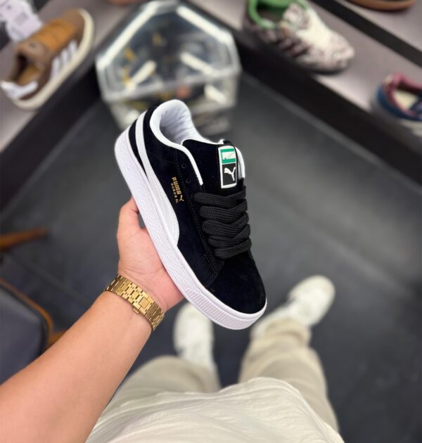 First Copy Puma Suede Classic XL Black White - Image 3