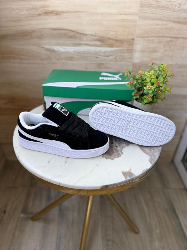 First Copy Puma Suede Classic XL Black White - Image 2
