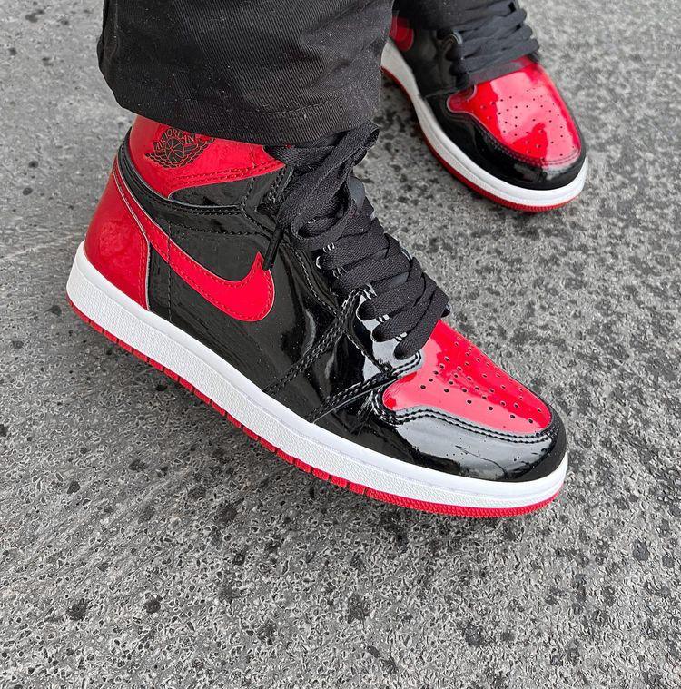 First Copy Air Jordan Retro 1 Patent Bred