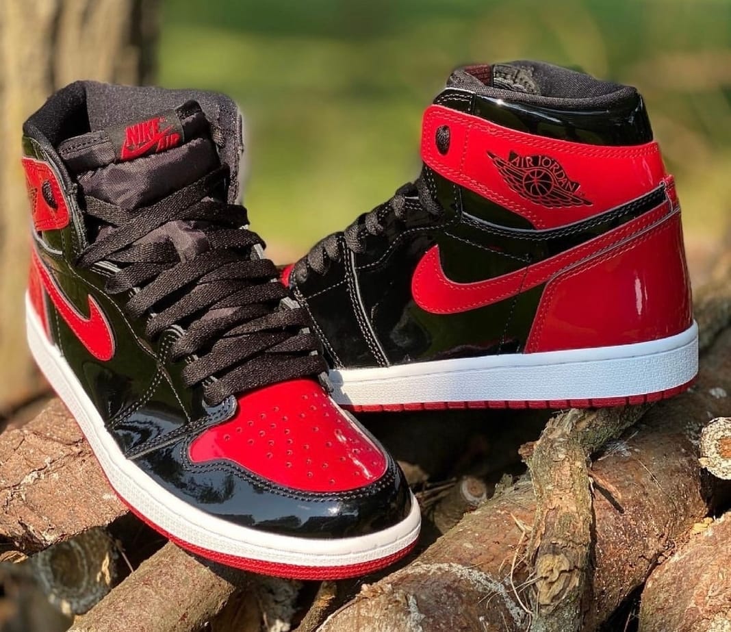First Copy Air Jordan Retro 1 Patent Bred - Image 2