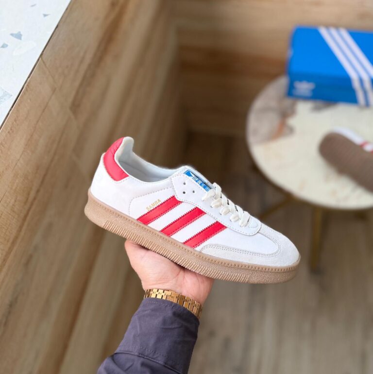 First Copy Adidas Originals Samba White Red XLG (3)