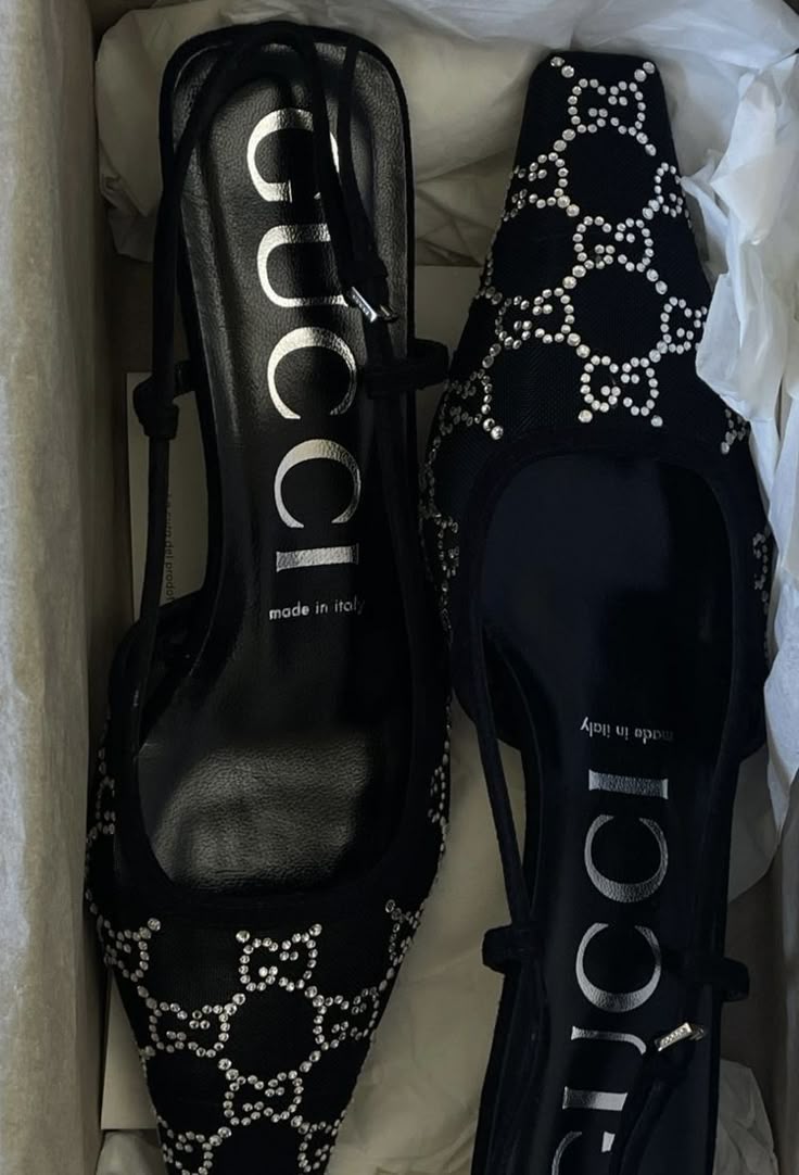 First Copy Gucci GG Crystal Slingback Pump - Image 4