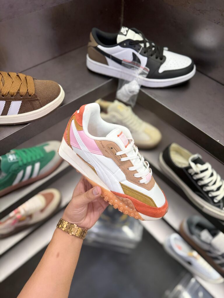 First Copy Puma Blacktop White Green Shoes (4)