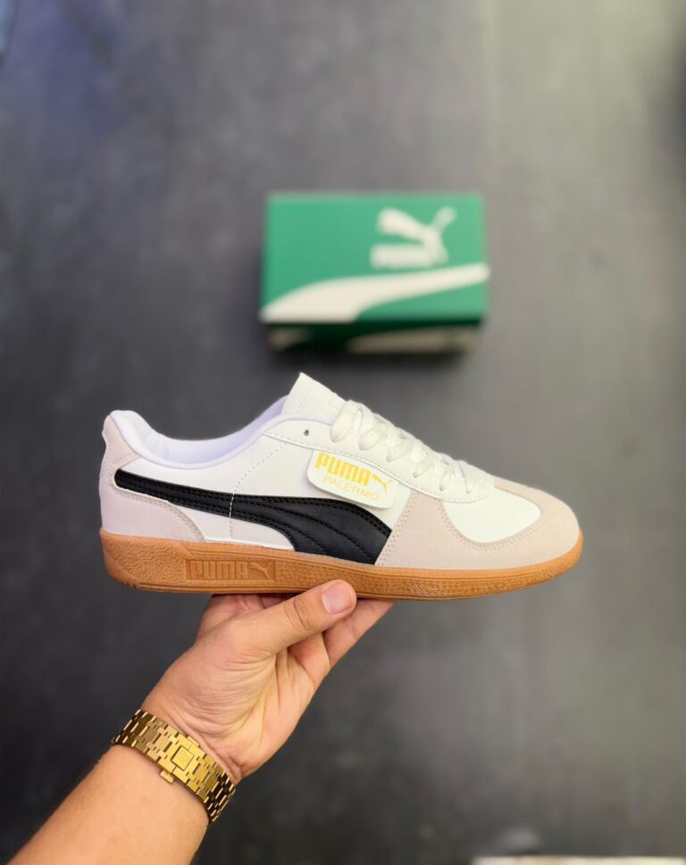 First Copy Puma Palermo OG White Black (5)